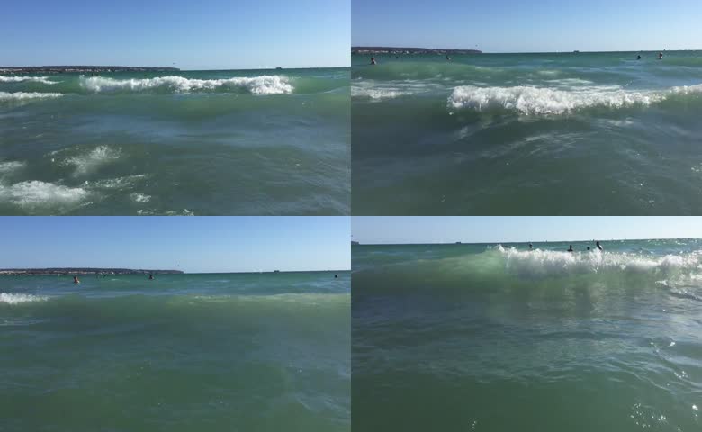 海浪大海游泳