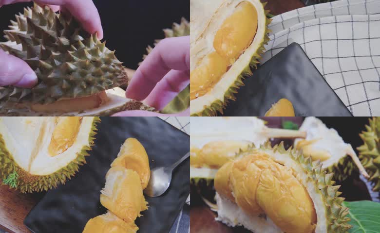 手剥成熟优质榴莲