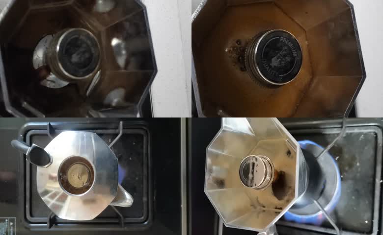 摩卡壶制作咖啡