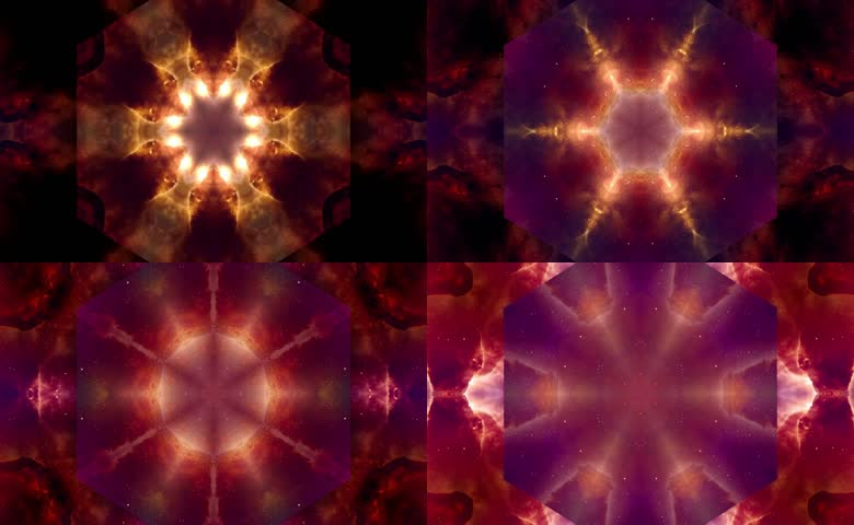 星芒绽放的万花筒