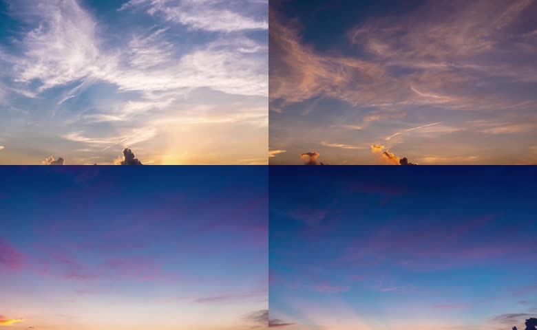 夕阳火烧云延时