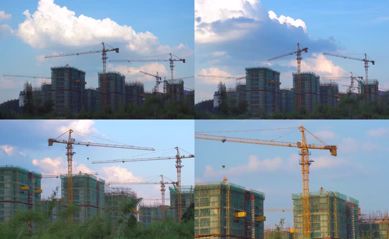 城市基础设施建设实拍延时摄影