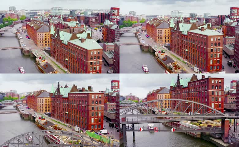 西欧城市河流美景