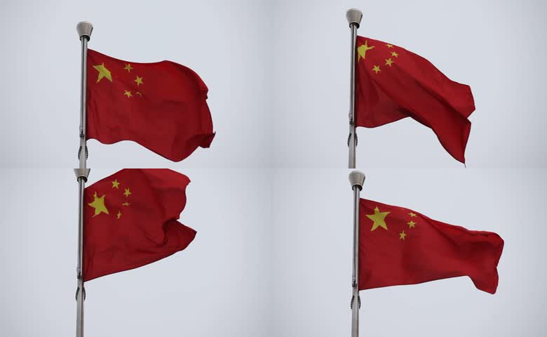 五星红旗迎风飘
