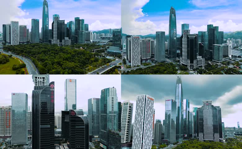 深圳福田 CBD 大百汇广场航拍