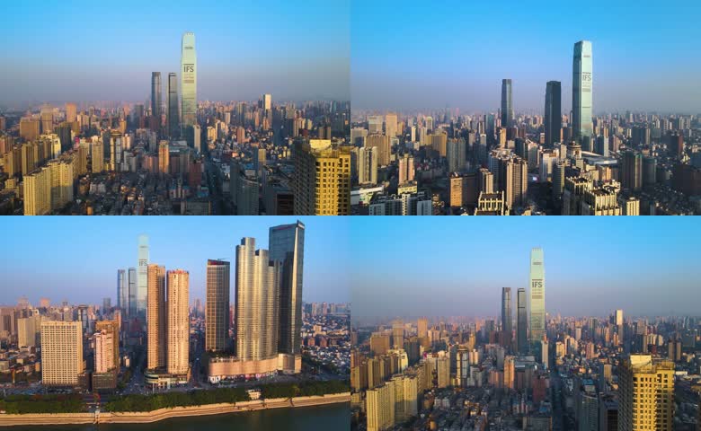 长沙 IFS 国金中心高空全景航拍