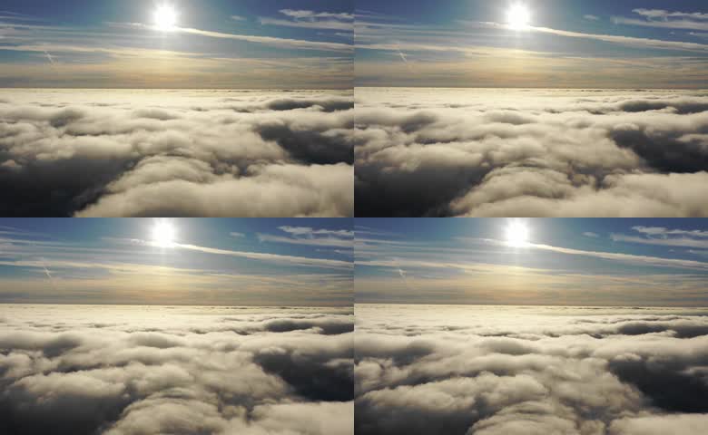 高空下的壮阔云海