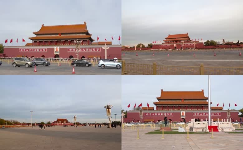 北京天安门延时摄影