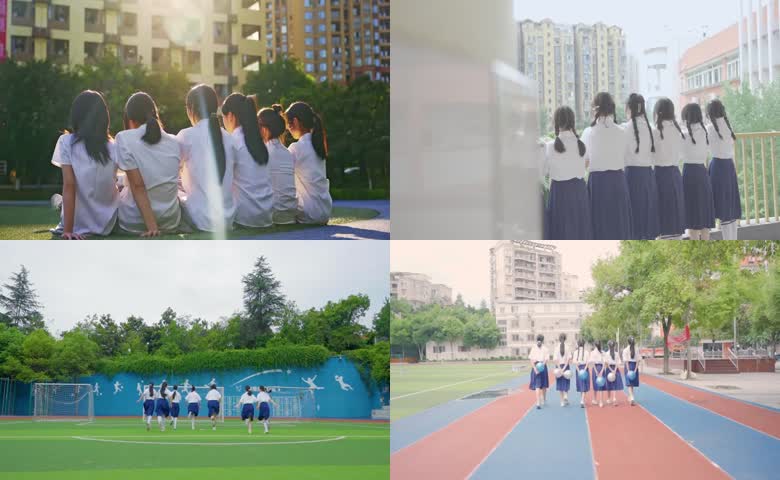 女生毕业背影