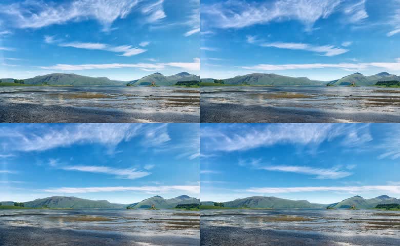 旷野滨水自然生态全景