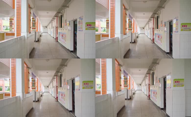 空旷的学校走廊