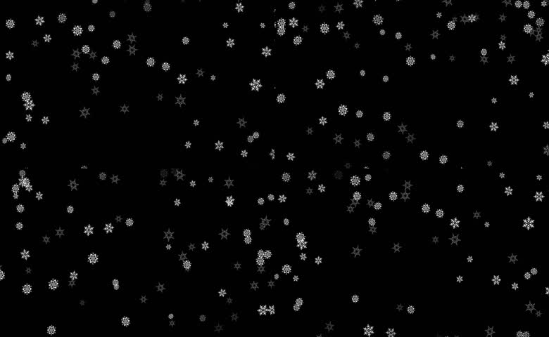 多形态雪花下落动画效果