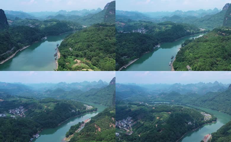 桂林漓江沿岸山林