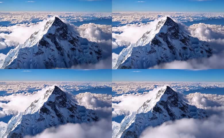 雪山美景登山探险