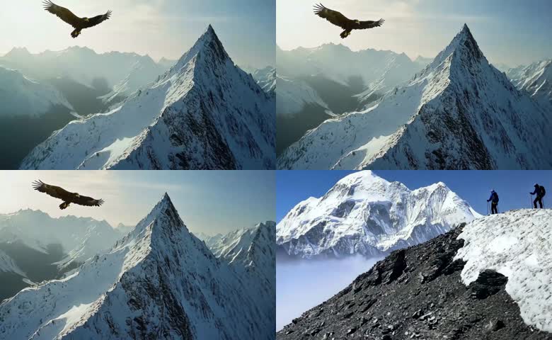 攀登雪山素材 2