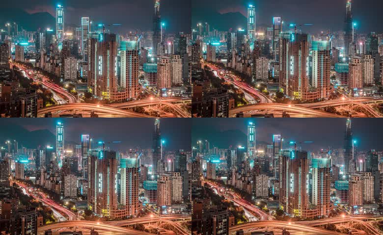 深圳繁华夜景展示