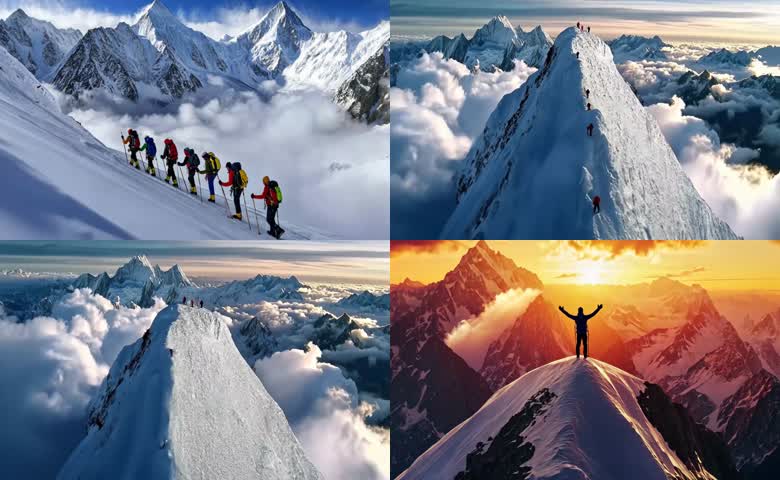 攀登雪山素材2