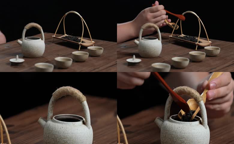 粗陶茶具的精致泡茶