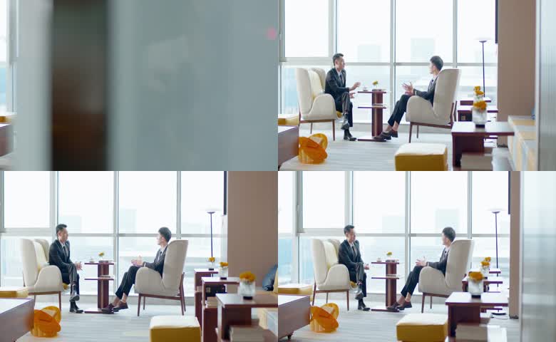 办公室会谈场景