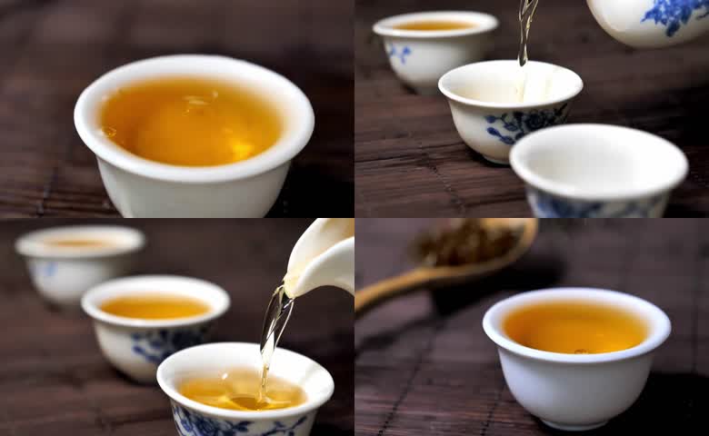 功夫茶分茶流动茶汤