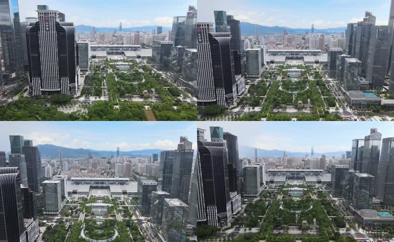 深圳福田建筑群航拍