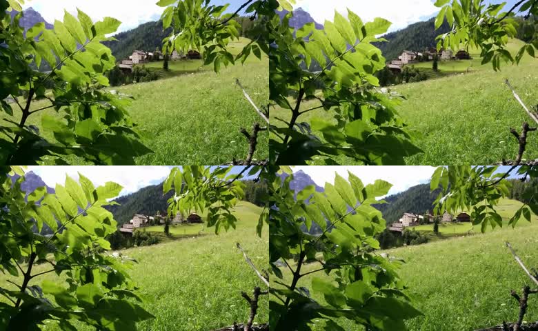 山林环绕欧式乡村