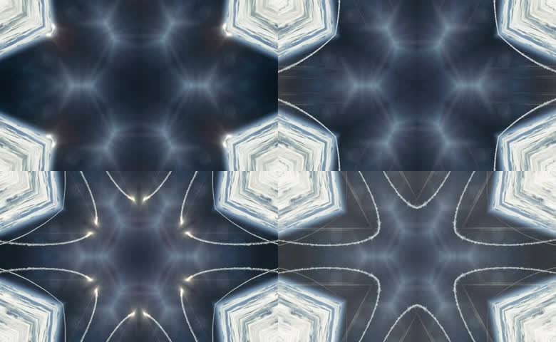 星空镜面万花筒特效