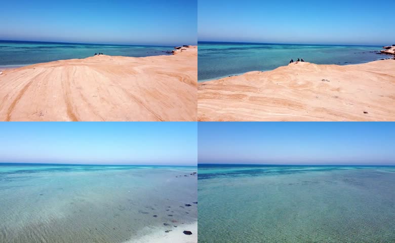 碧海沙质崖岸风光