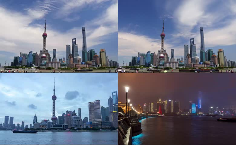 延时摄影上海东方明珠