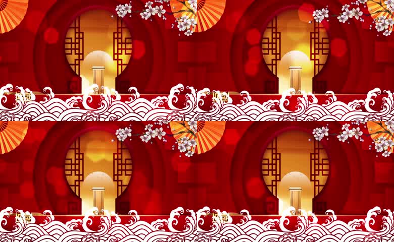 相声戏曲红色舞台背景