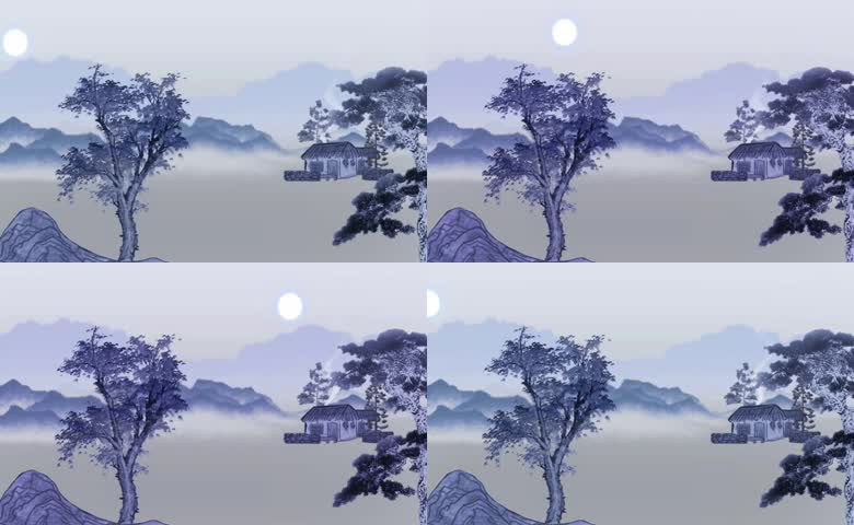 诗歌朗诵背景水墨