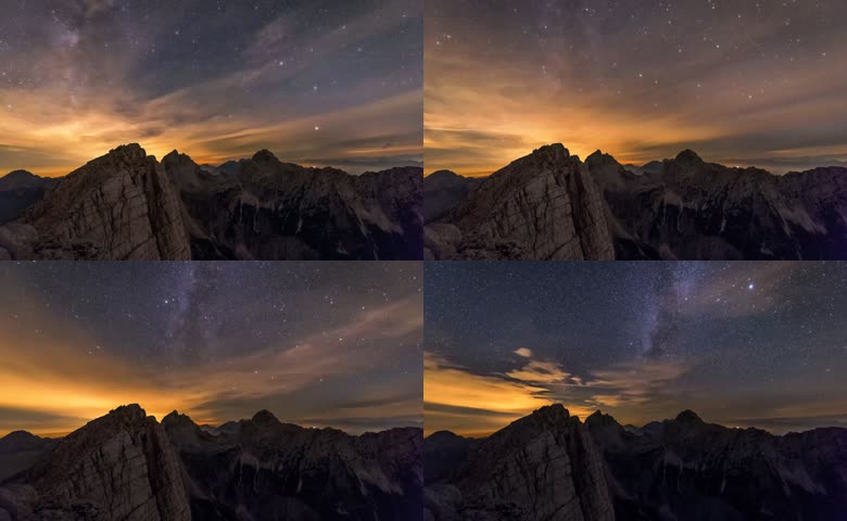 山脉夜空星空