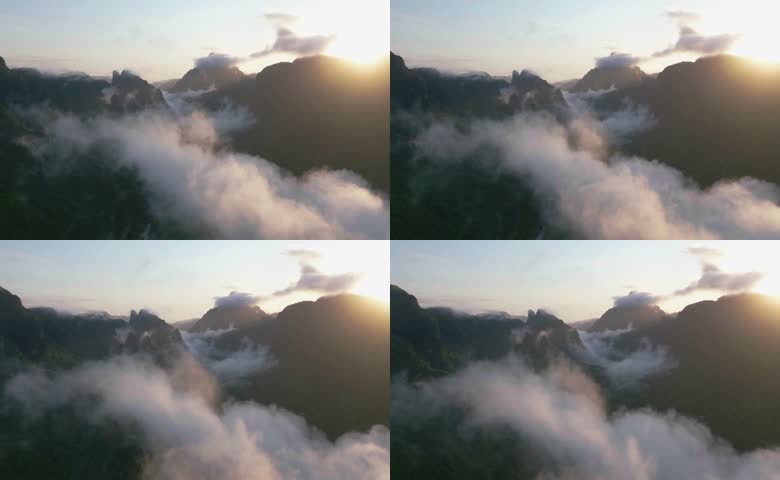远山山谷云海美景