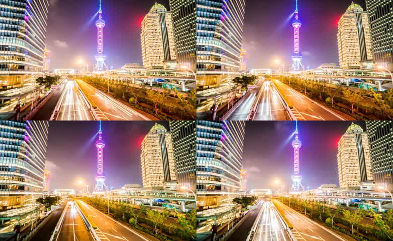 上海夜景延时摄影