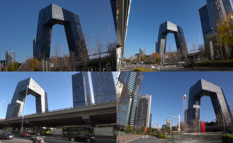 北京央视大楼延时摄影