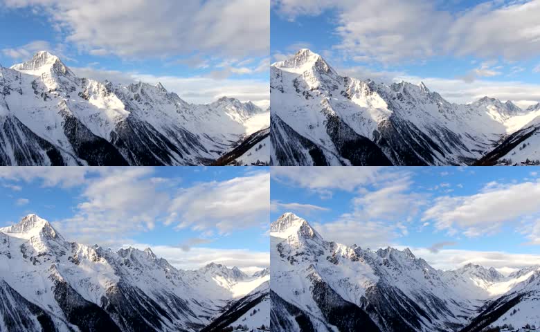 高山雪景风光