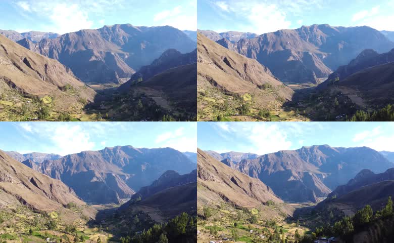 贫瘠的山脉荒山