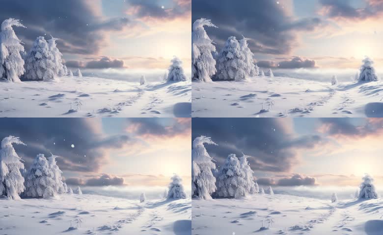 唯美的雪景