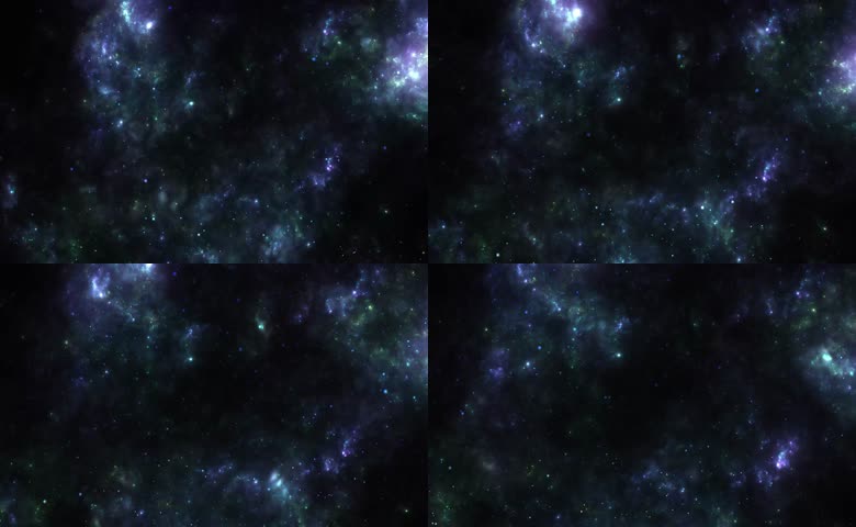 宇宙星际星云粒子流动