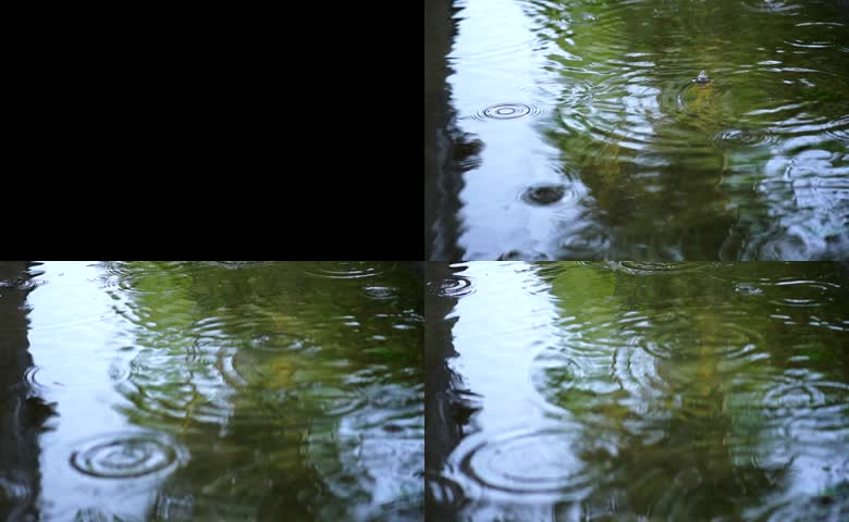 水滴湖面涟漪