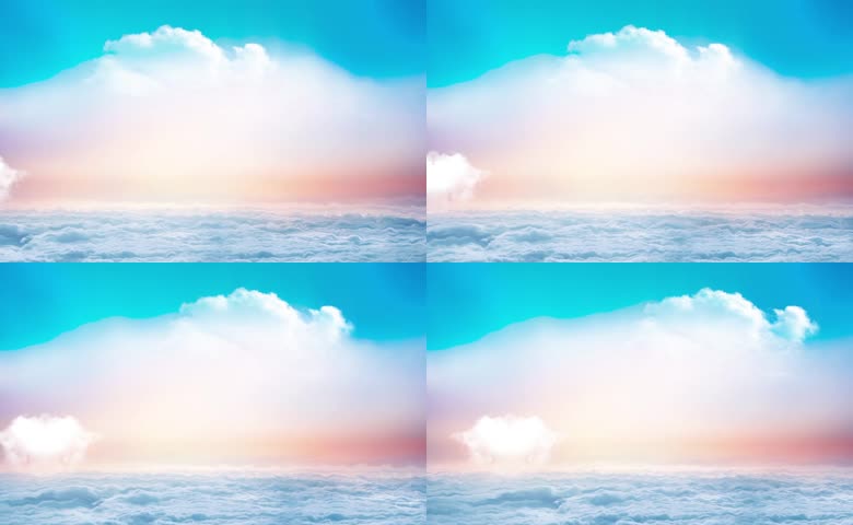 高空云海日出