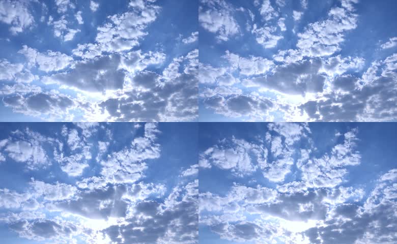 蓝天光影云层