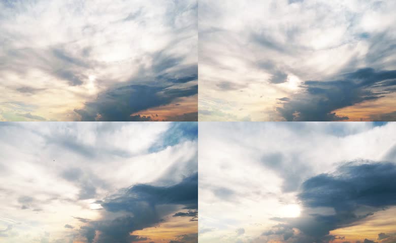 天空流云光影