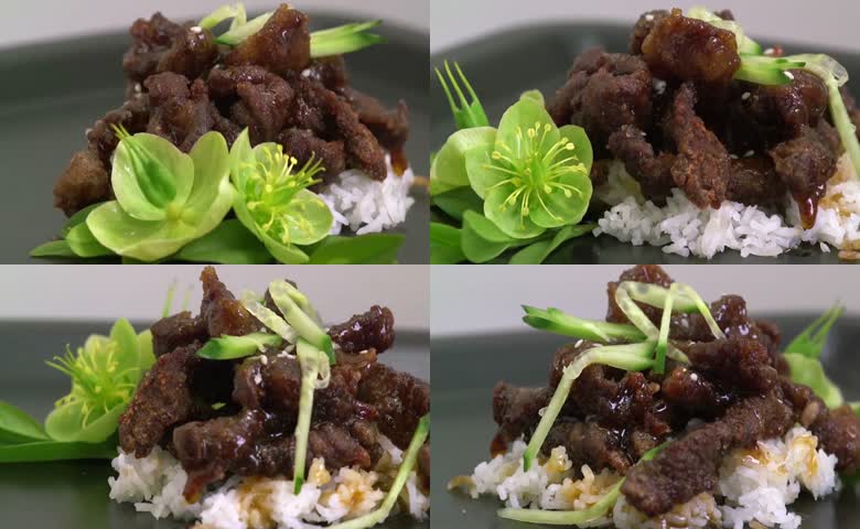 酱香牛肉米饭料理