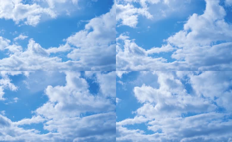 晴朗天空白色云朵