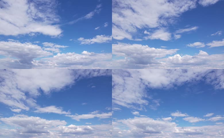 高空流动云层景色