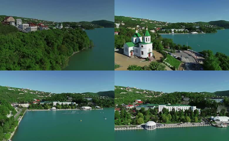 湖畔度假小镇实景