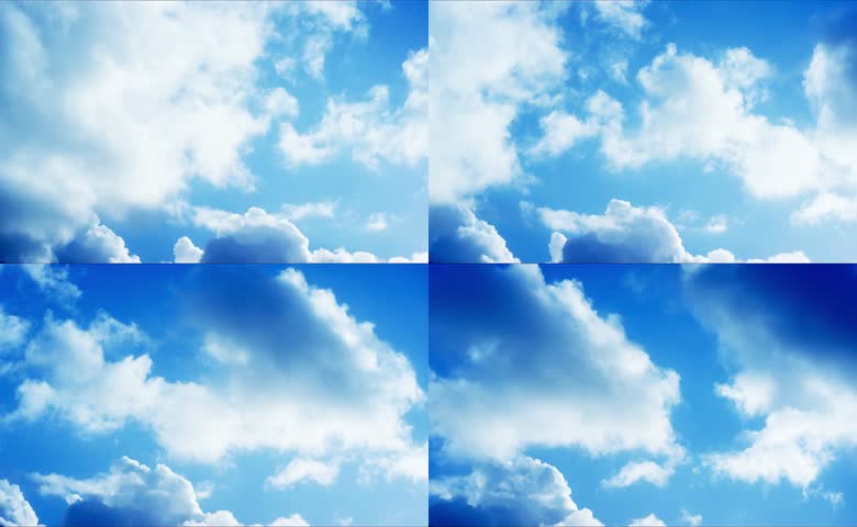 夏日晴空云朵