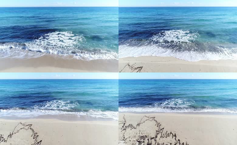 碧海沙滩实景