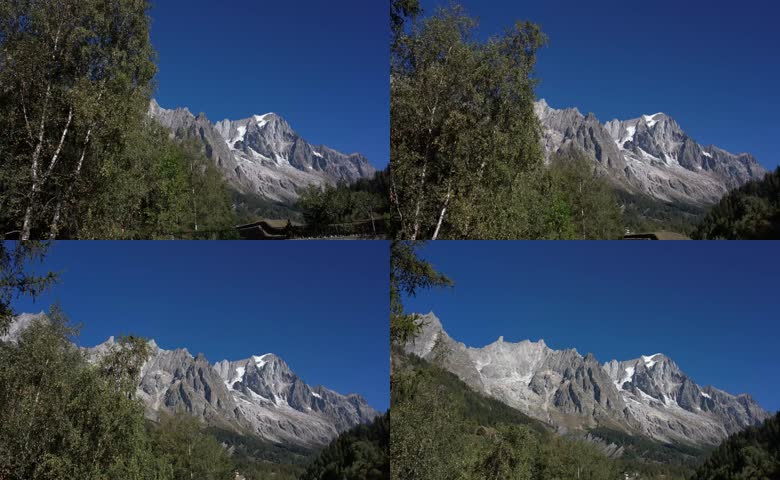 岩石山峰森林